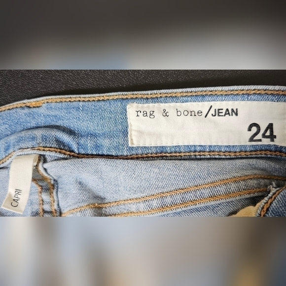 Rag & Bone Modele Skinny Size 24 color Wiley Light Blue Size 24 - Picture 7 of 9